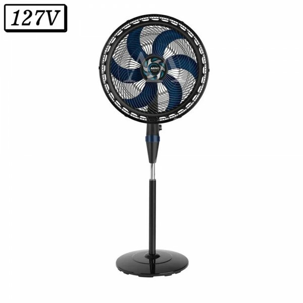 VENTILADOR ARNO VB4C XTREME FORCE COLUNA 40CM 6 PAS 3 VEL 127V PRETO