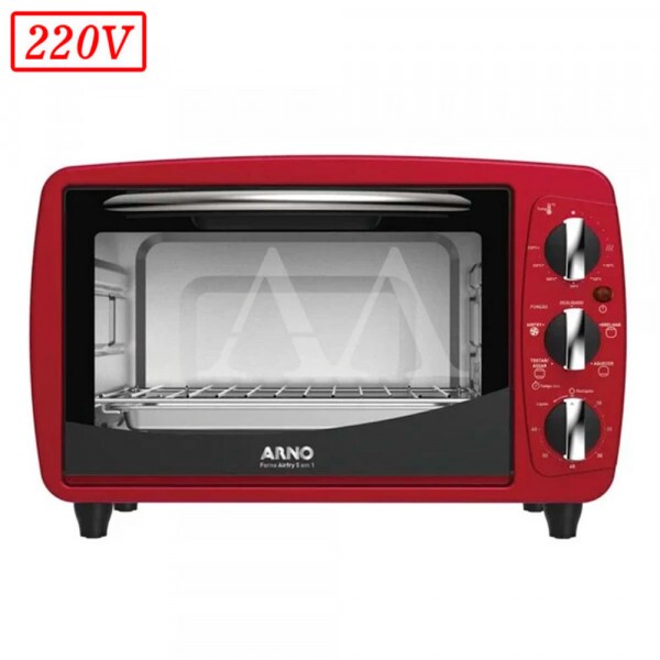 FORNO ELETRICO ARNO AIRFRY FOR3 20L 1400W 220V VERMELHO